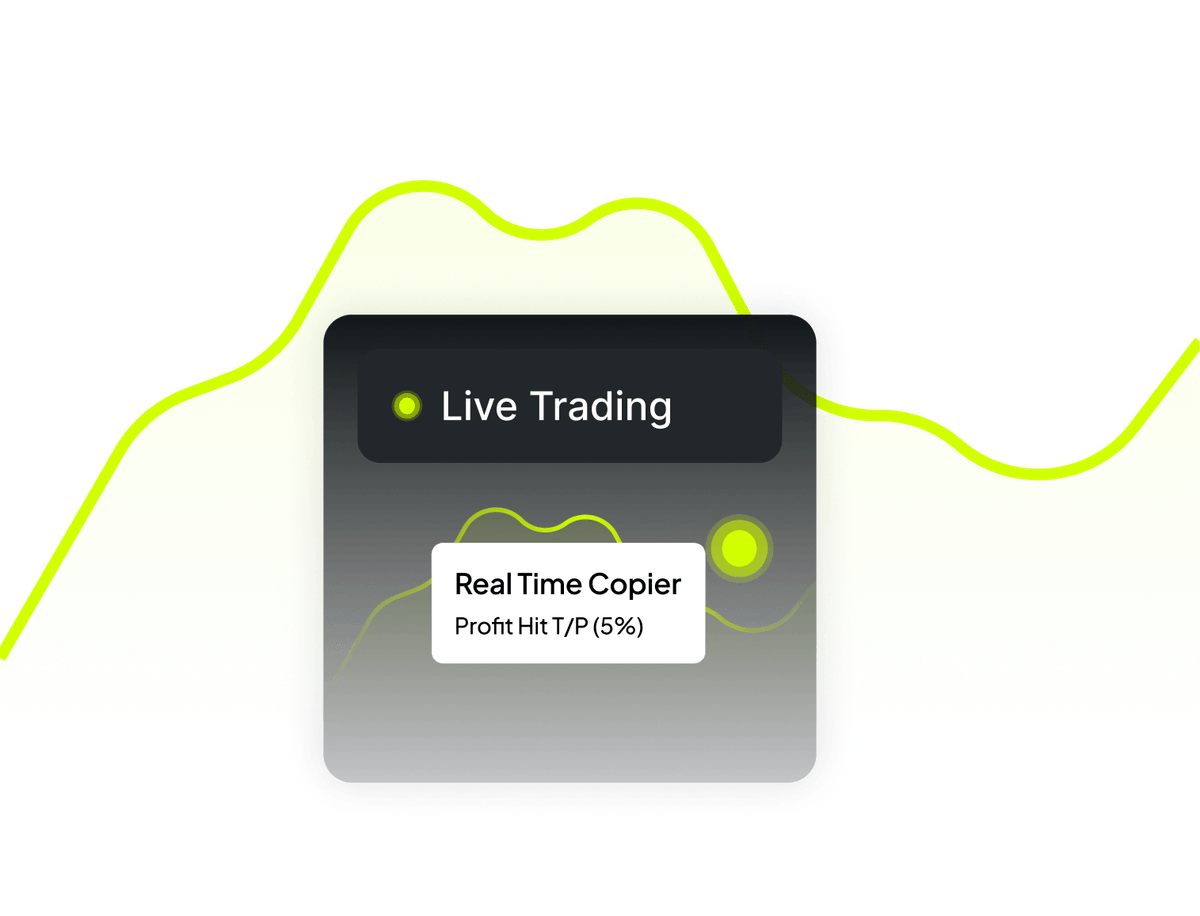 Real-time trade copying across accounts